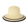 Letní dámský slaměný klobouk s mašlí -dvě barevné varianty AP-23145
