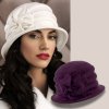 Dámský klobouček  W-0168/2040 tmavě fialový-nf