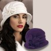 Dámský klobouček  W-0168/472 fialový-nf
