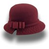 Vínový dámský klobouk BUCKET W-0480/144