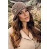 Krumlovanka Zimní dámský klobouk 100%vlna Woolmark W-0797/690 hnědý