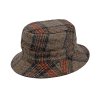 Luxusní vlněný klobouk Bucket Ba-34080942-846 se vzorem Irish