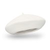 Bílý baret FLORA 100% vlna WOOLMARK W-baret/000 (M)