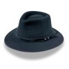 Cestovní nemačkavý voděodolný klobouk P-181054- černý