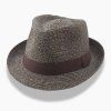 Hnědý letní klobouk  Trilby 40032