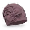 Bavlněná dámská čepice od Krumlovanky W-0173/890 fialová