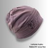 Krumlovanka Dámská bavlněná čepice W-0039/890 fialová