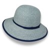 Dámský letní slaměný klobouk Cloche nemačkavý - barevné varianty  P-12734