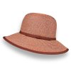 Dámský letní slaměný klobouk Cloche nemačkavý - barevné varianty  P-12734