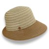 KRUMLOVANKA Dámský slaměný klobouk s kšiltem 2 varianty - nemačkavý Ba-35423035