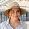 KRUMLOVANKA Dámský slaměný klobouk s kšiltem 2 varianty - nemačkavý Ba-35423035