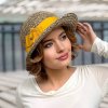 Dámský slaměný klobouk Cloche se žlutou mašlí 100% Seagrass Cha-KDT-95/ZLU