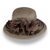 Dámský slavnostní klobouk - hnědý C-017