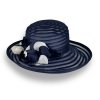 Dámský slavnostní klobouk - tmavě modrý C-064