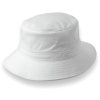 100% Bavlněný letní klobouk Bucket Unisex - UV -50 + protection - bílý Fa-35250-BIL