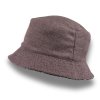 Oboustranný dámský klobouk Bucket - starorůžový - kostka Fa-57126-STA