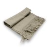 Šála s ovčí vlnou Cashmere Sensation 35x200cm - taupe- extra jemná P-72650-TP