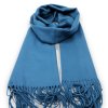 Maxi šála - modrá Cashmere Sensation 68x200 cm - jemná - hřejivá P-72662-J
