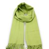 Maxi šála - zelená Cashmere Sensation 68x200 cm - jemná - hřejivá P-72662-V