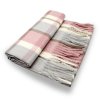Maxi zimní kostkovaná šála Cashmere Sensation - růžová - hřejivá 68x200 cm P-72655-RC