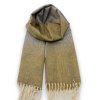 Maxi šála Cashmere Sensation 68x200 cm jemný vzor - žlutá P-72656-MT