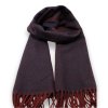 Šála s ovčí vlnou Cashmere Sensation 68x200 cm - vínová melanž - hřejivá P-72651-BX
