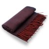 Šála s ovčí vlnou Cashmere Sensation 68x200 cm - vínová melanž - hřejivá P-72651-BX