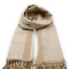 Šála s ovčí vlnou Cashmere Sensation 68x200 cm - béžová - hřejivá P-72651-BG