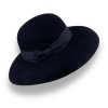 Dámský černý klobouk - vlněný - plstěný Made in Italy Co-P-057