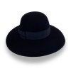 Dámský černý klobouk - vlněný - plstěný Made in Italy Co-P-057