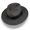 Luxusní nemačkavý černý klobouk Fedora Göttmann Hemingway  22-597/18