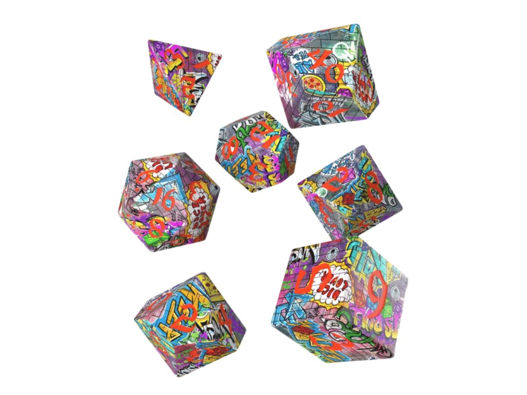 sada kostek full art dice set graffiti 686f8afb9c125