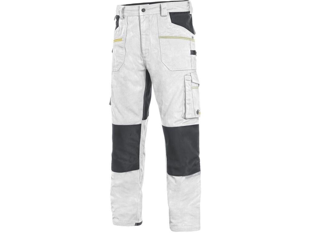 Kalhoty CXS STRETCH, pánské, bílo - šedé (Velikost 46)