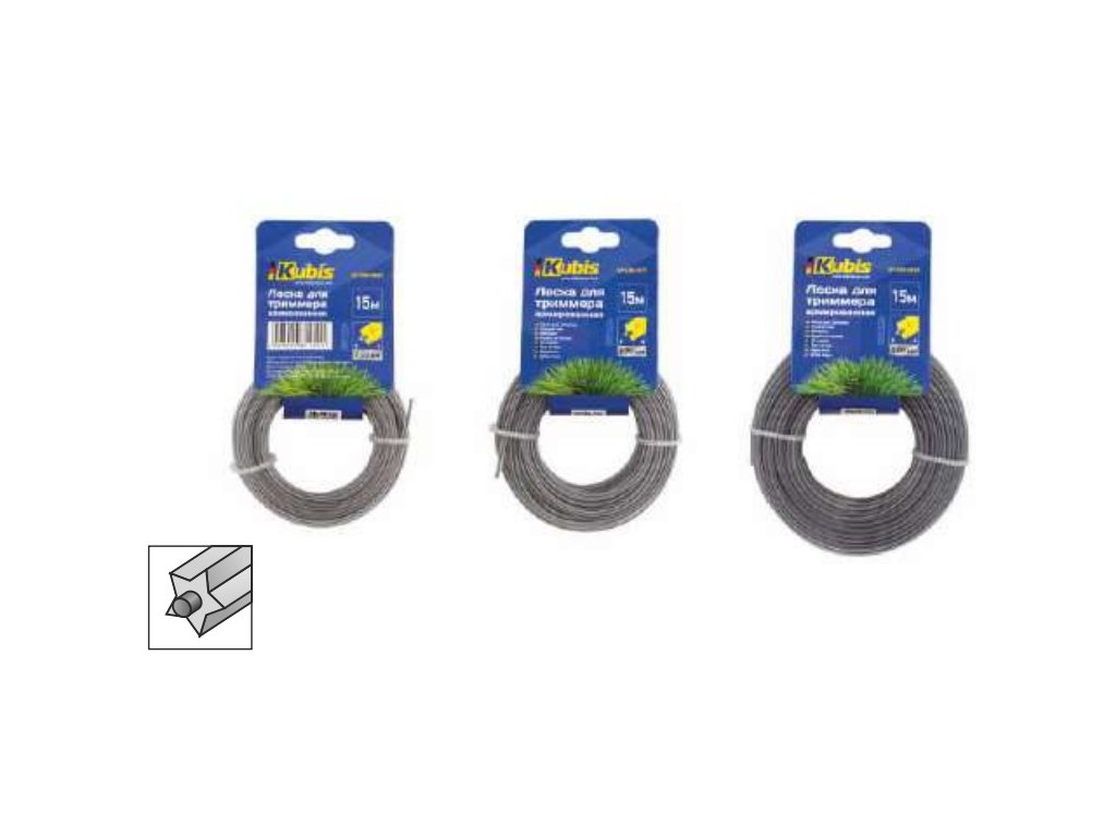 3026 zaci struna do krovinorezu zesilena 270 mm15 m ctverec 01 08 3271