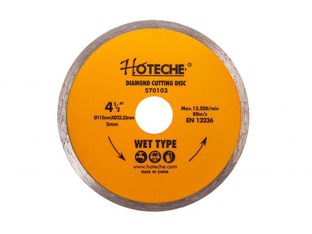 Diamantový řezný kotouč 115 mm, WET TYPE - HT570103