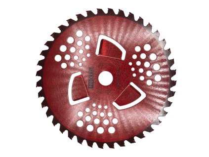 6988 nuz krovinorezu kotouc d255254 40t s vnitrnimi cepelemi pro vysokou travu red procraft np 3r