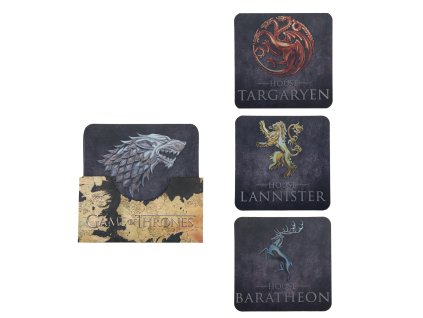 podtacky game of thrones znaky rodu 4 ks 6565e00eb6de1