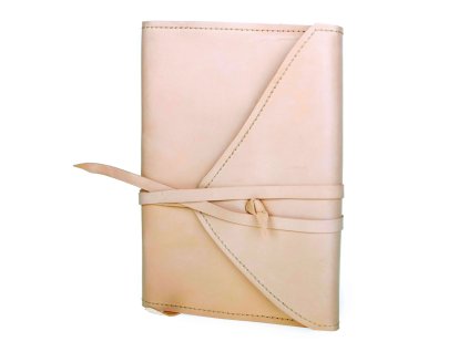 Kožený obal na knihu, přírodní - Velikost: malý (Velikost Malý)