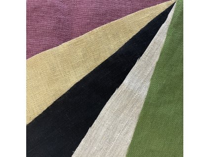 Lněné plátno metráž - Barva: černá (Barva Černá)