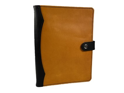 Karis blok v kůži A5 - Barva: černá (Barva  černá)