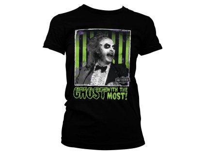 Dámské tričko Beetlejuice - Ghost With The Most - Velikost: S (Velikost S)