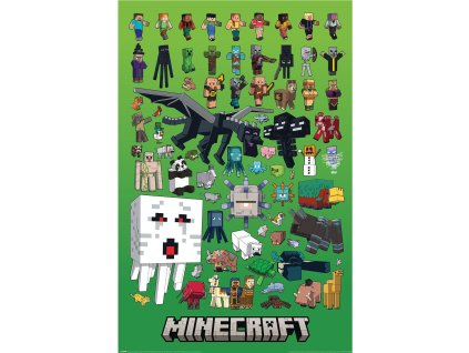 plakat minecraft character montage 68c17871df7b3
