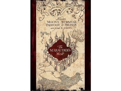 plakat harry potter the marauders map 5f365e3e7c781