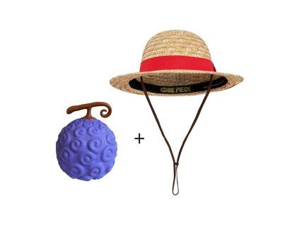 sada one piece luffyho klobouk a gumgum fruit 69256c9fb0369