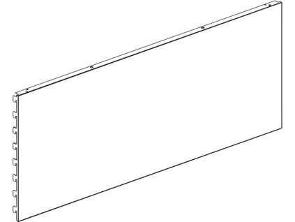 Zadní panel 100/1250mm plný !OBJ!