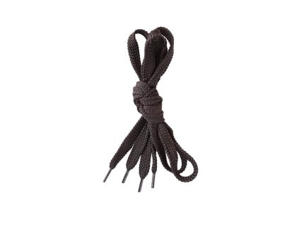 Tkaničky do obuvi, ploché, černé, 110 cm (Velikost 110 cm)
