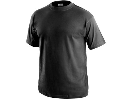 Tričko CXS DANIEL, krátký rukáv, černé (potisk), vel. 5XL