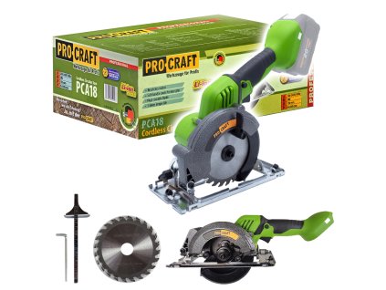 448 pila kotoucova aku procraft pca18 bez akumulatoru a nabijecky pca18
