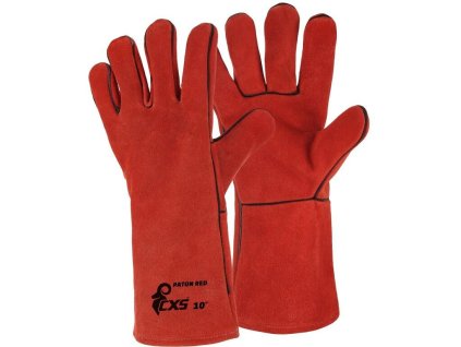 Rukavice CXS PATON RED, svářecí (Velikost 10)