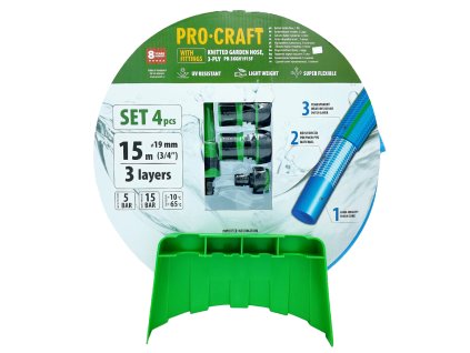 Modrá zahradní hadicí Procraft PR-3KGH1915F | PR-3KGH1915F
